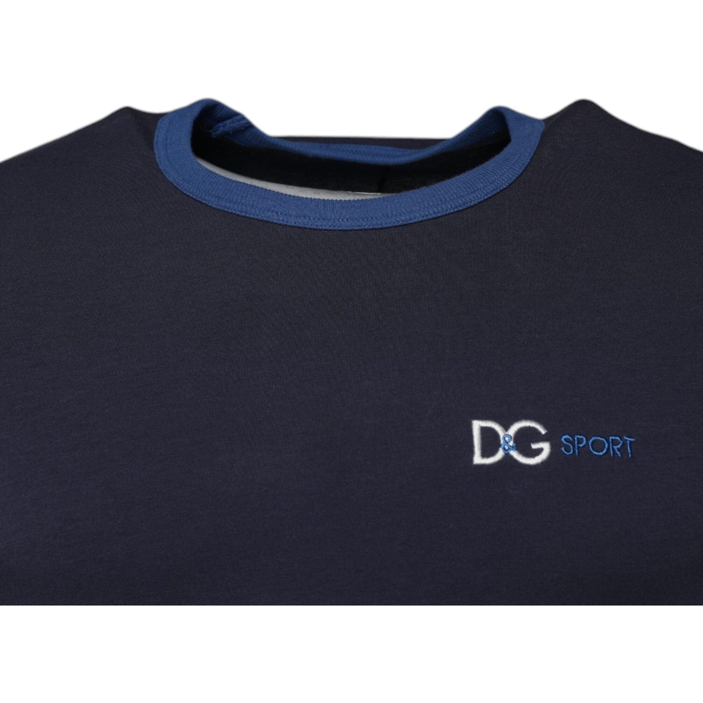 Dolce & Gabbana Blue Cotton Stretch Crewneck Underwear T-shirt