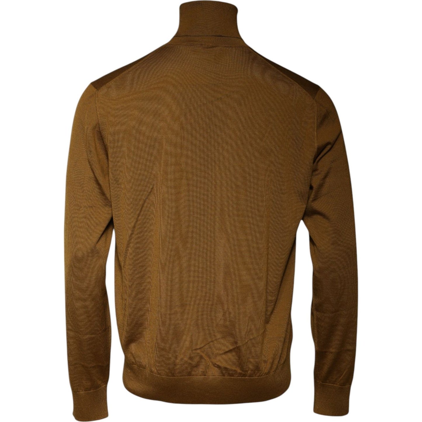 Dolce & Gabbana Brown Cashmere Turtleneck Pullover Sweater