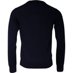 Dolce & Gabbana Blue DG Logo Wool Crew Neck Pullover Sweater