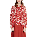Vero Moda Red Polyester Shirt
