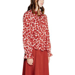 Vero Moda Red Polyester Shirt