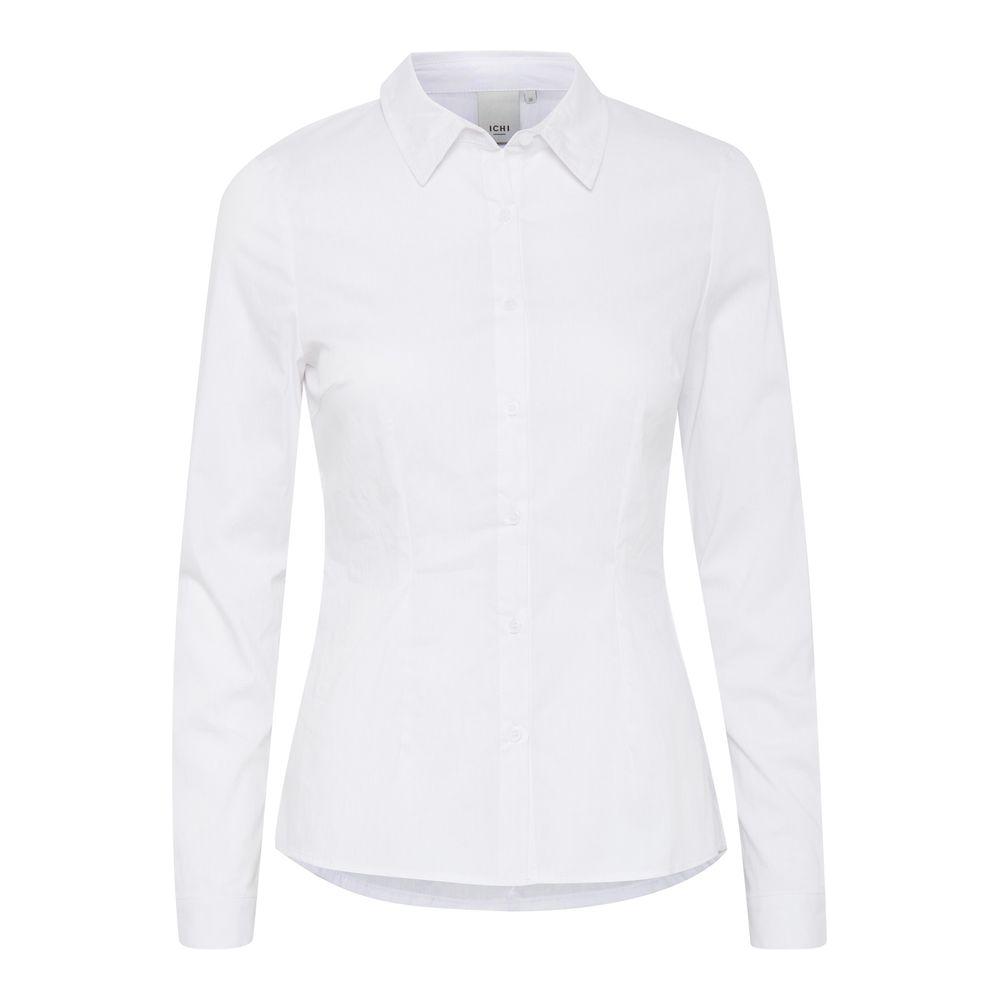 ICHI White Cotton Shirt ICHI Lavender