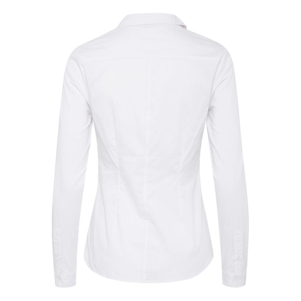 ICHI White Cotton Shirt ICHI Lavender