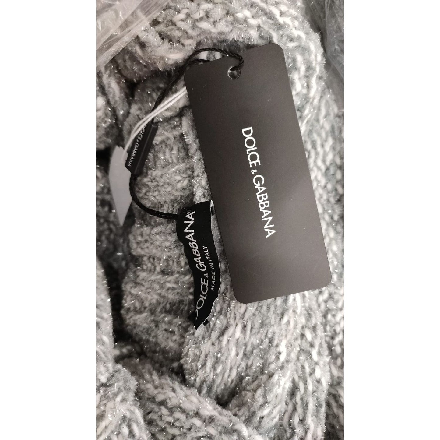 Dolce & Gabbana Elegant Gray Cashmere Blend Turtleneck Pullover Dolce & Gabbana Slate Gray