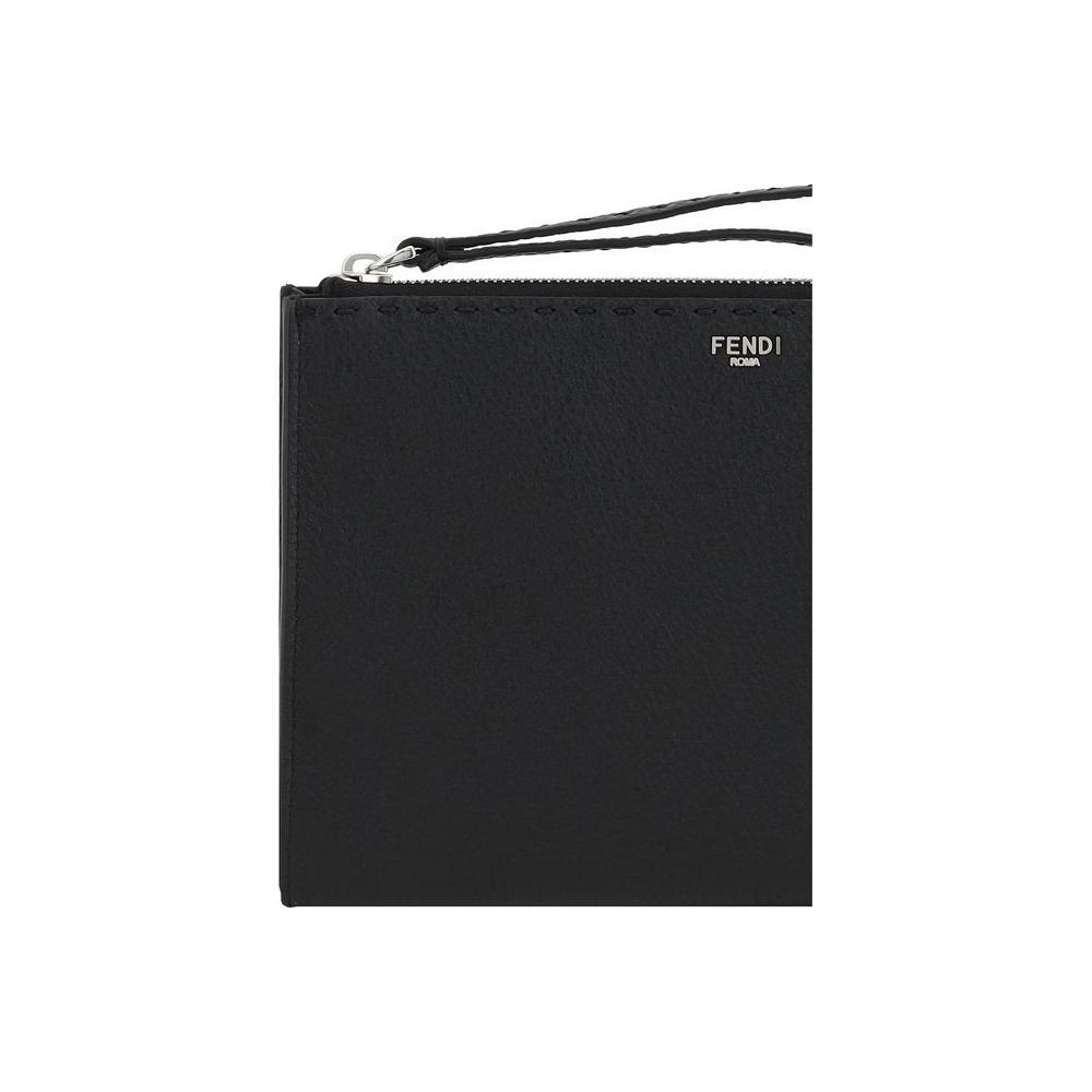 Fendi Leather Pouch Bag