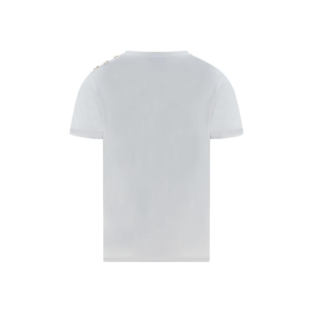 Balmain Balmain Logoed T-Shirt 1728,72470364320,Balmain,Clothing,L,M,New with tags,S,Tops & T-Shirts - Women - Clothing,White,Women,Women - Clothing,XS BA-BF1EF005BB02GAB-S