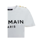 Balmain Balmain Logoed T-Shirt 1728,72470364320,Balmain,Clothing,L,M,New with tags,S,Tops & T-Shirts - Women - Clothing,White,Women,Women - Clothing,XS BA-BF1EF005BB02GAB-S