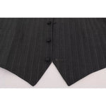 Dolce & Gabbana Gray Wool Stretch Gilet Waistcoat Vest SIG60334-52