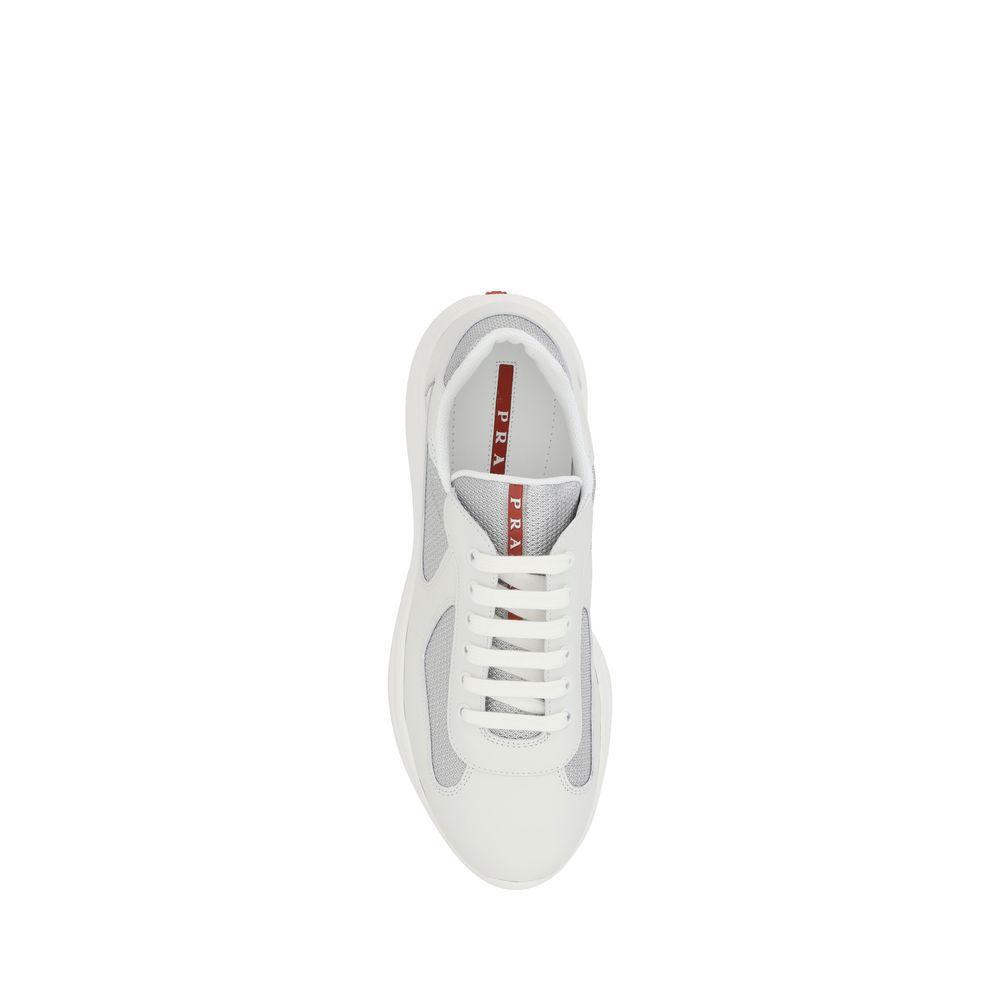 Prada White Leather America's Sneakers 4E3400-42-FBB-376