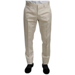 Dolce & Gabbana Beige Wool Crème 3 Piece SICILIA Shawl Suit