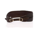 Dolce & Gabbana Brown D&G Leather Linnen Logo Belt