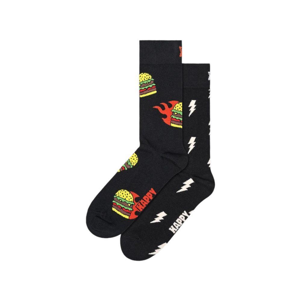 Happy Socks Happy Socks Black Cotton Sock HA-15713900009-41-46 1728,41-46,71956299936,Accessories,Black,Happy Socks,Men,Men - Accessories,New with tags,Socks - Men - Accessories