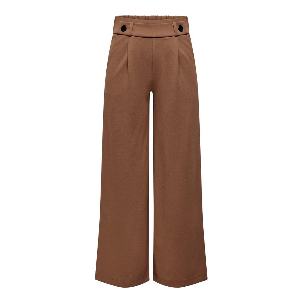 Jacqueline De Yong Brown Polyester Jeans & Pant Jacqueline De Yong Saddle Brown