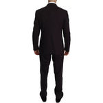 Dolce & Gabbana Purple Wool Stretch 2 Piece MARTINI Suit