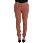 Dolce & Gabbana Pink Cotton Corduroy Skinny Jeans