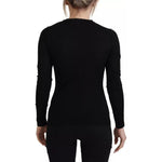 Dolce & Gabbana Black Crewneck Long Sleeves Pullover Sweater