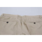 Dolce & Gabbana Beige Cotton Chino Men Formal Pants