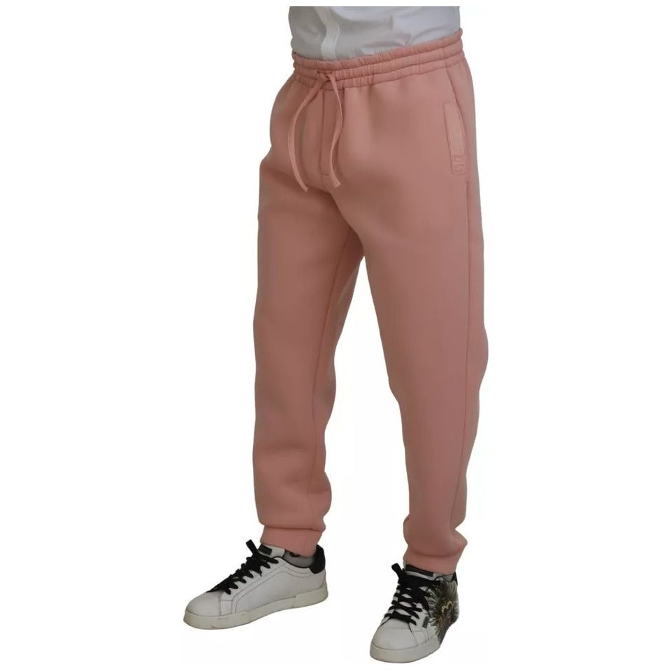 Dolce & Gabbana Pink Polyester Sweatpants Jogger Pants