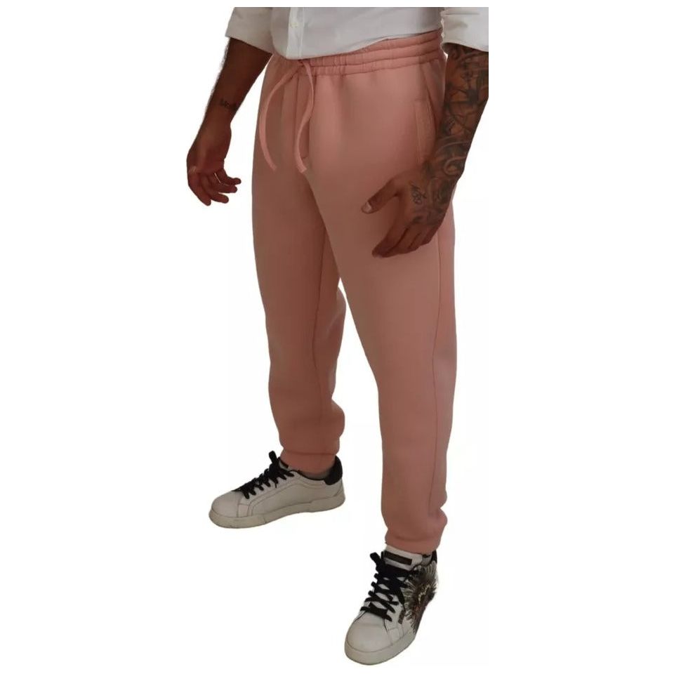Dolce & Gabbana Pink Polyester Sweatpants Jogger Pants