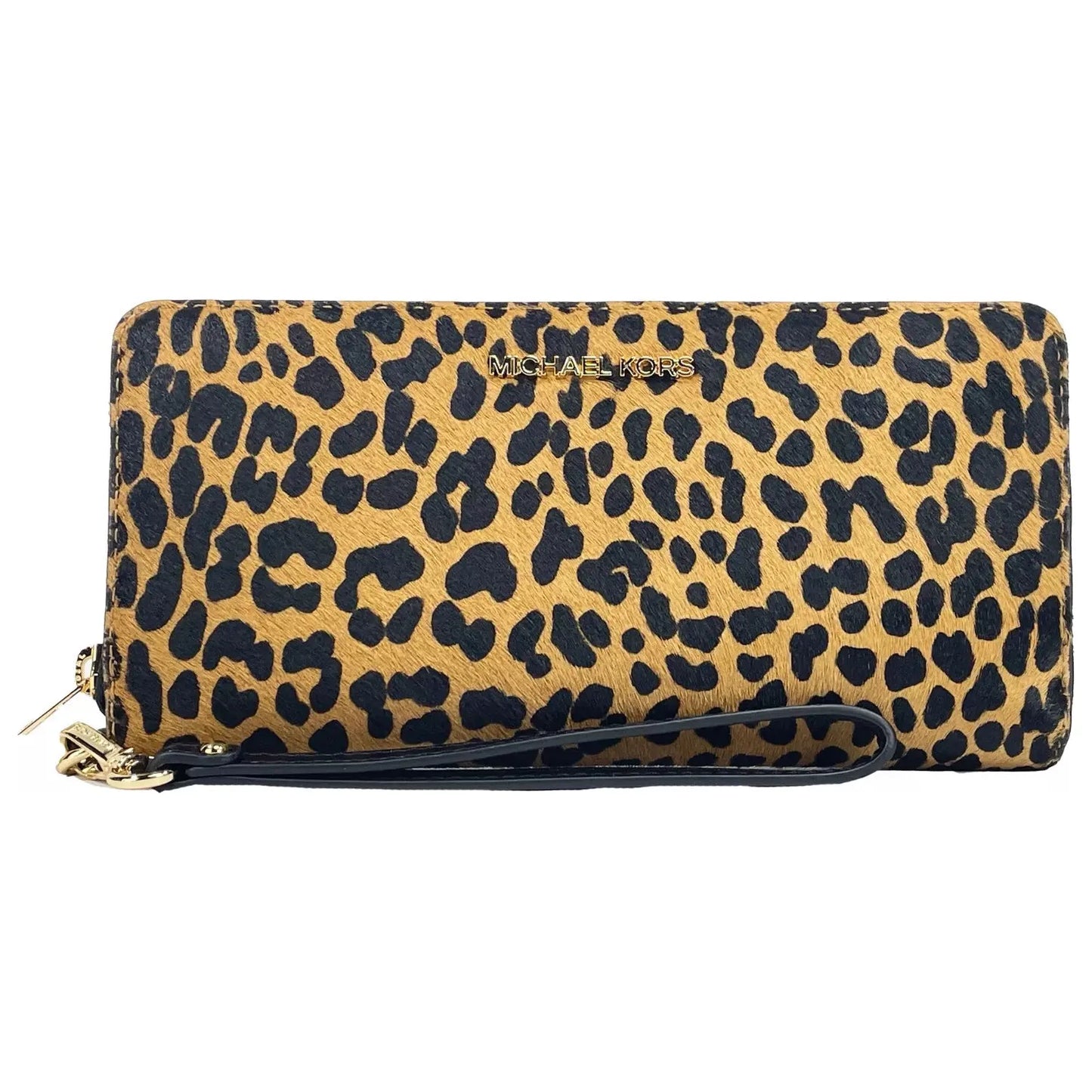 Michael Kors Jet Set Animal Print Continental Wristlet Wallet