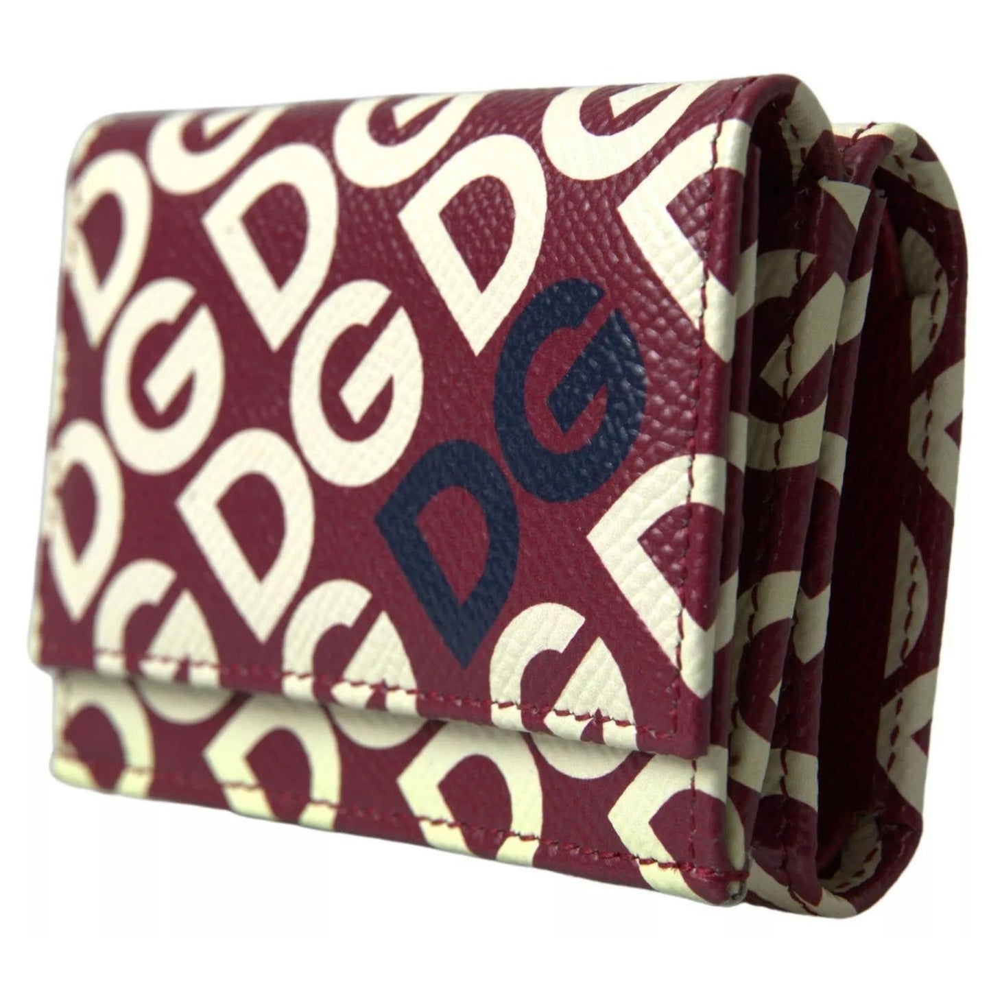 Dolce & Gabbana Multicolor DG Logo Mania French Flap Leather Wallet BAG1023