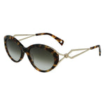 Lanvin Brown Haircalf Sunglasses