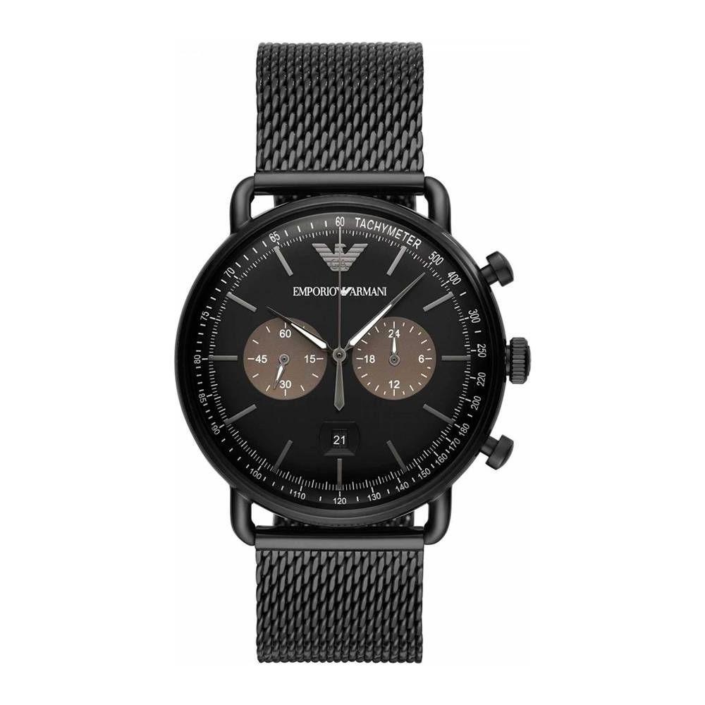 Armani Armani Black Steel Watch ARAR11142AC 1728,67434610848,Armani,Black,Men,New with tags,Watches,Watches for Men - Watches