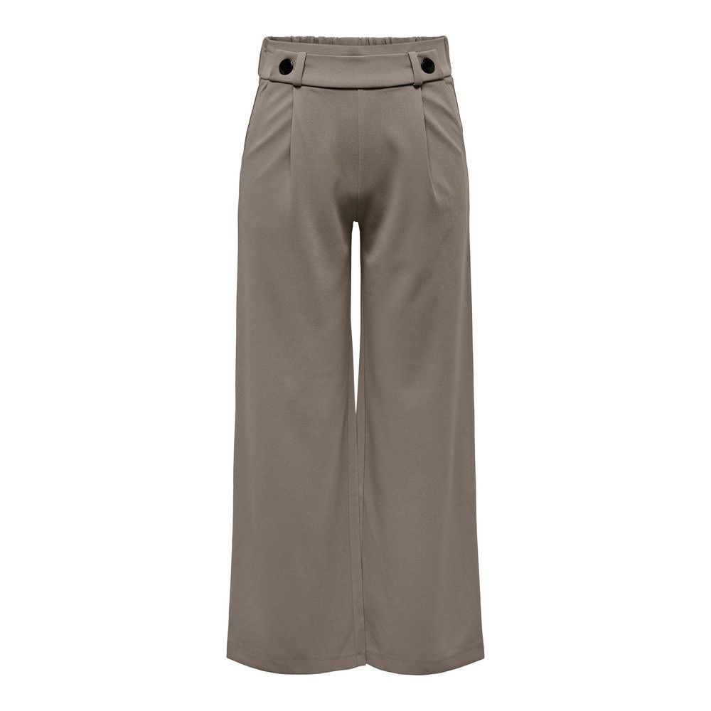 Jacqueline De Yong Gray Polyester Jeans & Pant Jacqueline De Yong Dim Gray