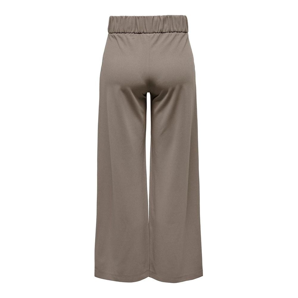 Jacqueline De Yong Gray Polyester Jeans & Pant Jacqueline De Yong Dim Gray