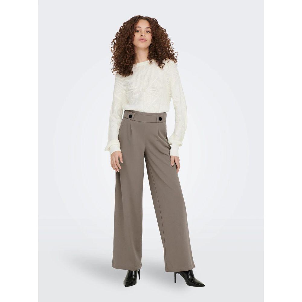 Jacqueline De Yong Gray Polyester Jeans & Pant Jacqueline De Yong Lavender