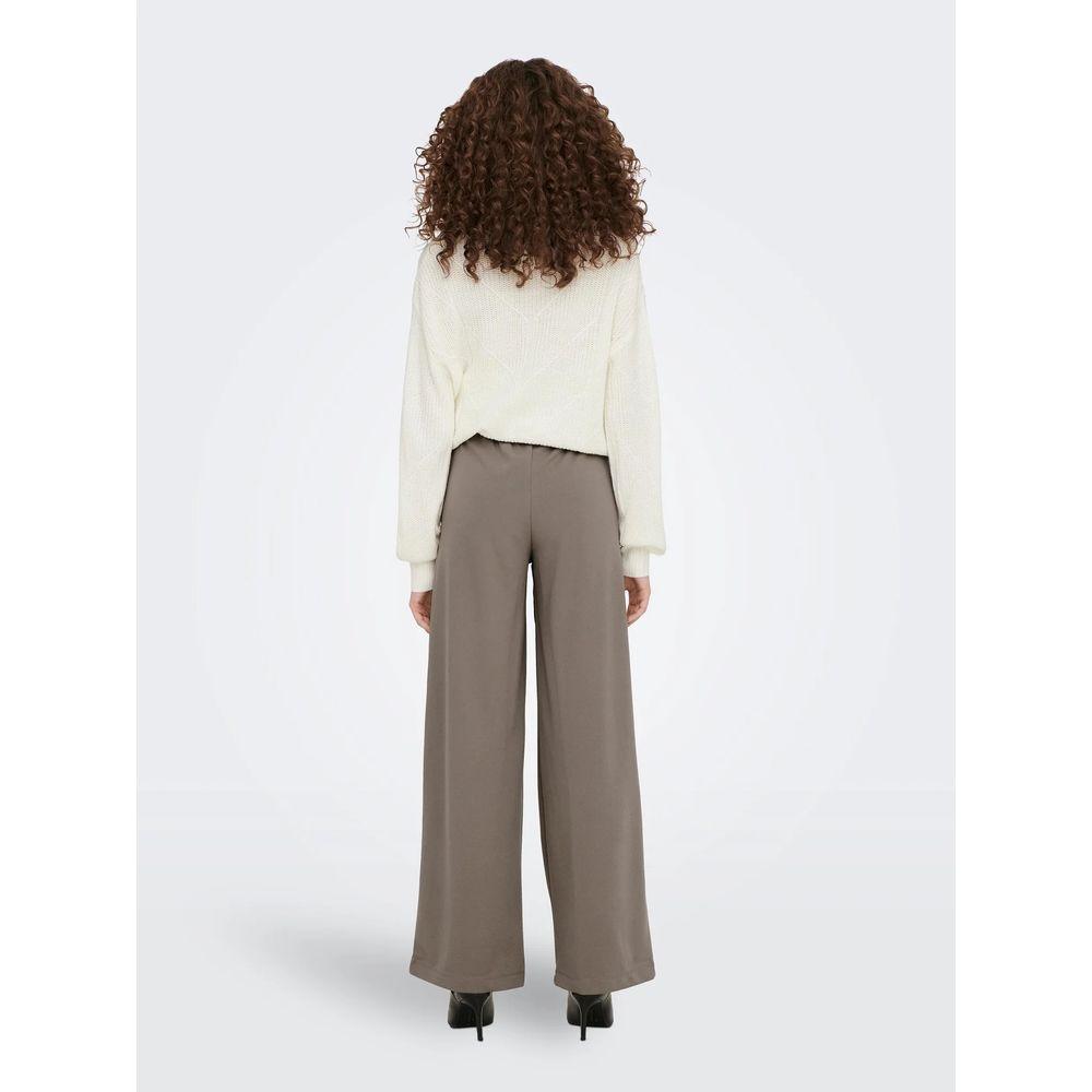Jacqueline De Yong Gray Polyester Jeans & Pant Jacqueline De Yong Lavender