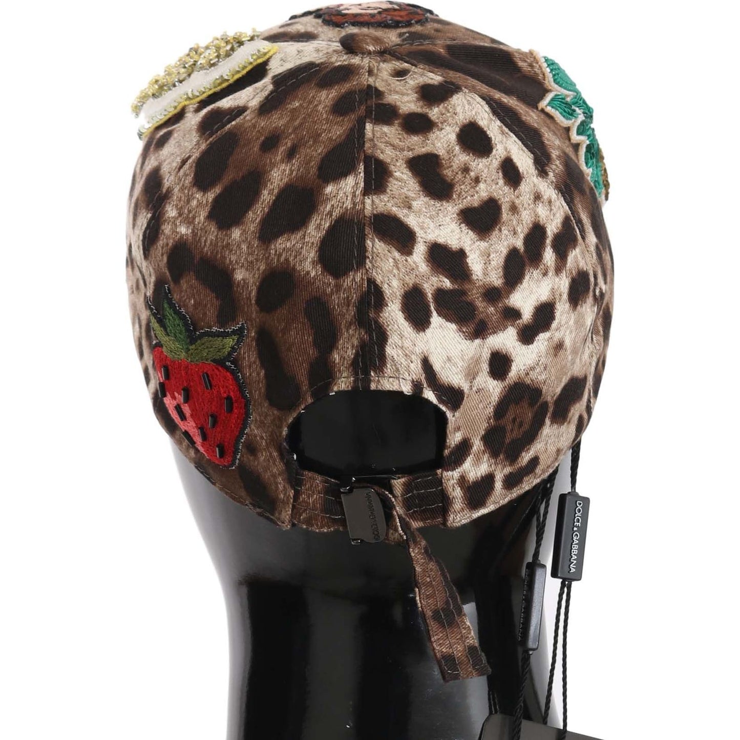 Dolce & Gabbana Elegant Sequined Leopard Baseball Cap Cap Dolce & Gabbana Dark Slate Gray