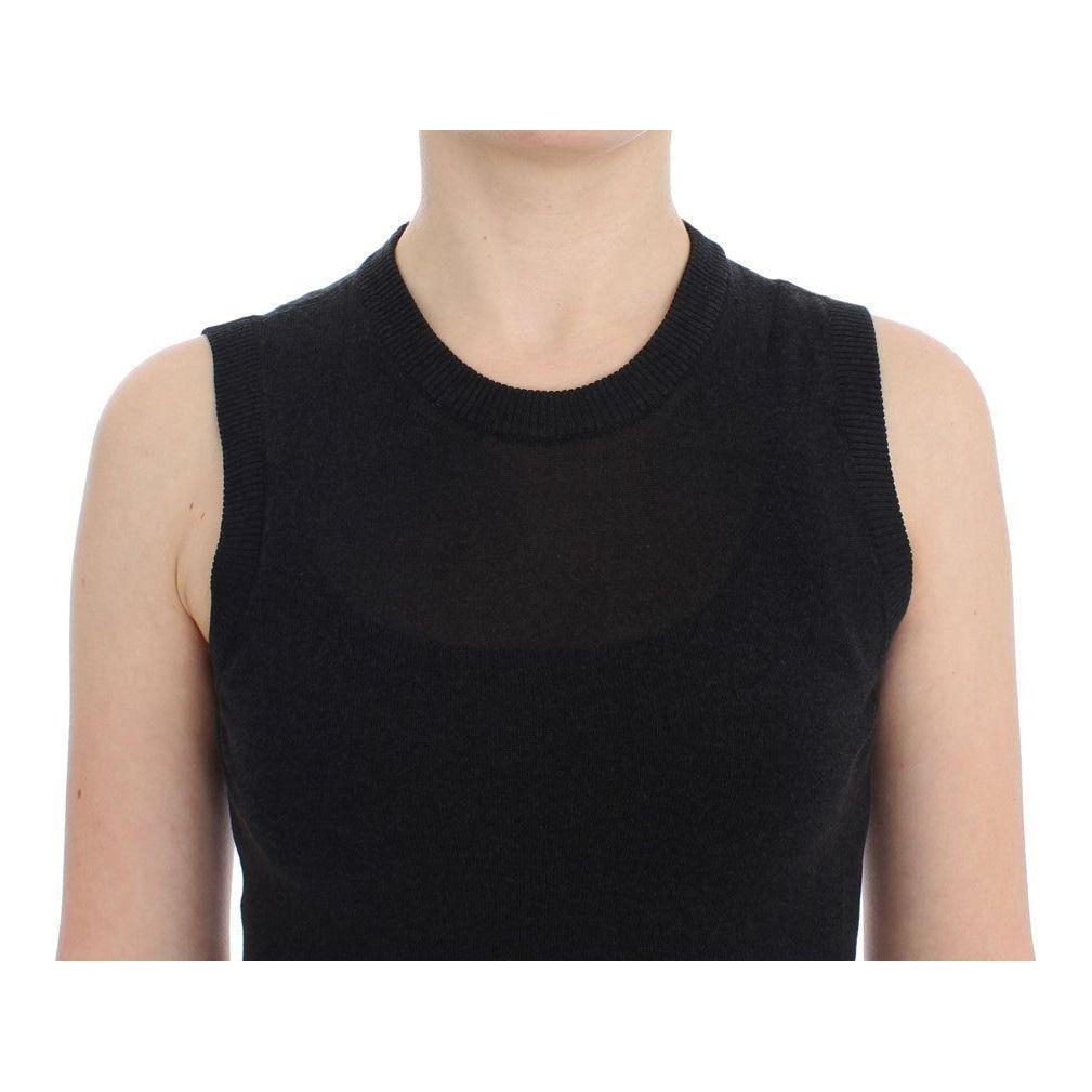 Dolce & Gabbana Elegant Black Sleeveless Pullover Vest Dolce & Gabbana Black
