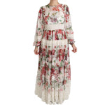 Dolce & Gabbana Multicolor Floral Maxi Sheath Dress