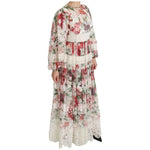 Dolce & Gabbana Multicolor Floral Maxi Sheath Dress