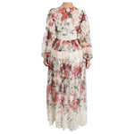 Dolce & Gabbana Multicolor Floral Maxi Sheath Dress