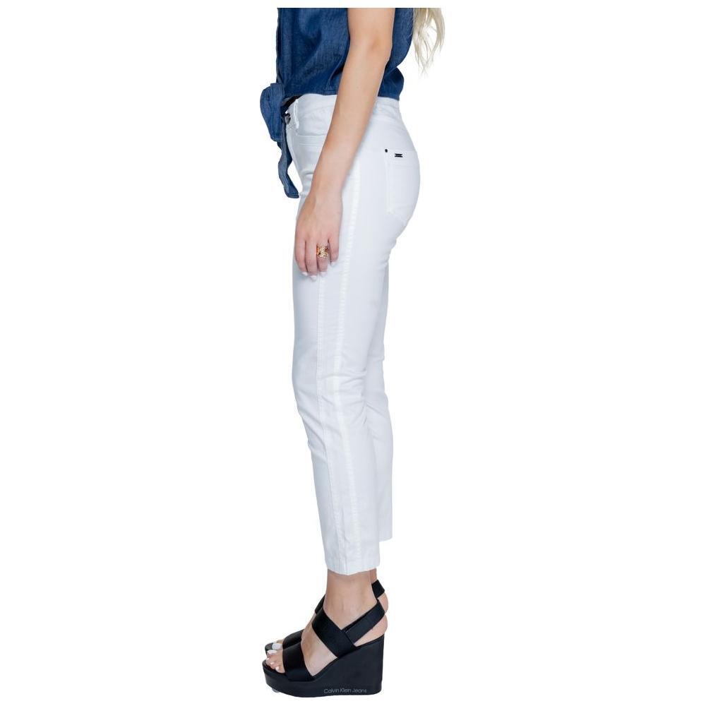 Street One White Cotton Jeans & Pant