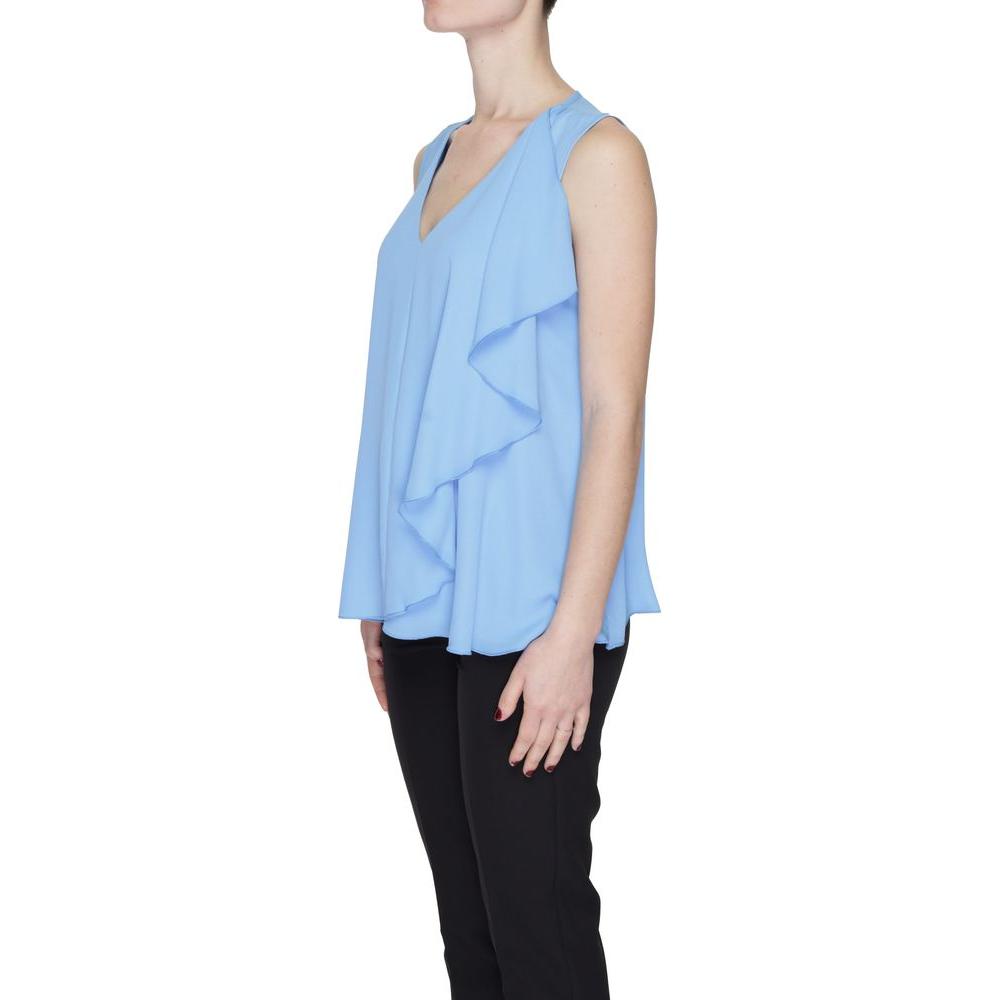 Sandro Ferrone Blue Polyester Shirt