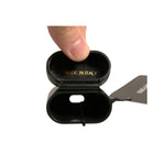 Dolce & Gabbana Black PVC Logo Print Flip Holder Airpods Case SMY10615