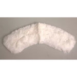 Dolce & Gabbana White Fur Shoulder Collar Wrap Shawl Scarf MS7106