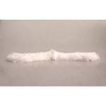 Dolce & Gabbana White Fur Shoulder Collar Wrap Shawl Scarf MS7106