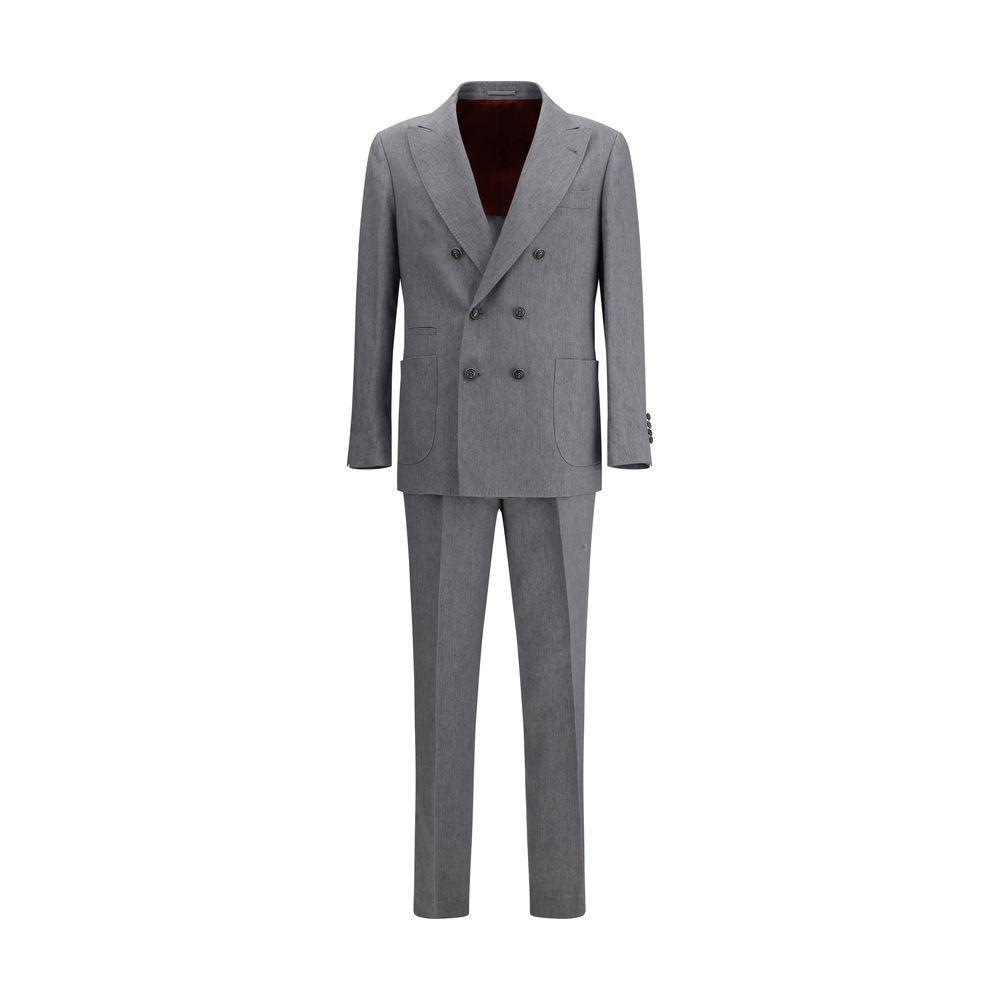 Brunello Cucinelli Linen Suit BR-MR489LDBHKC010-IT46 | S