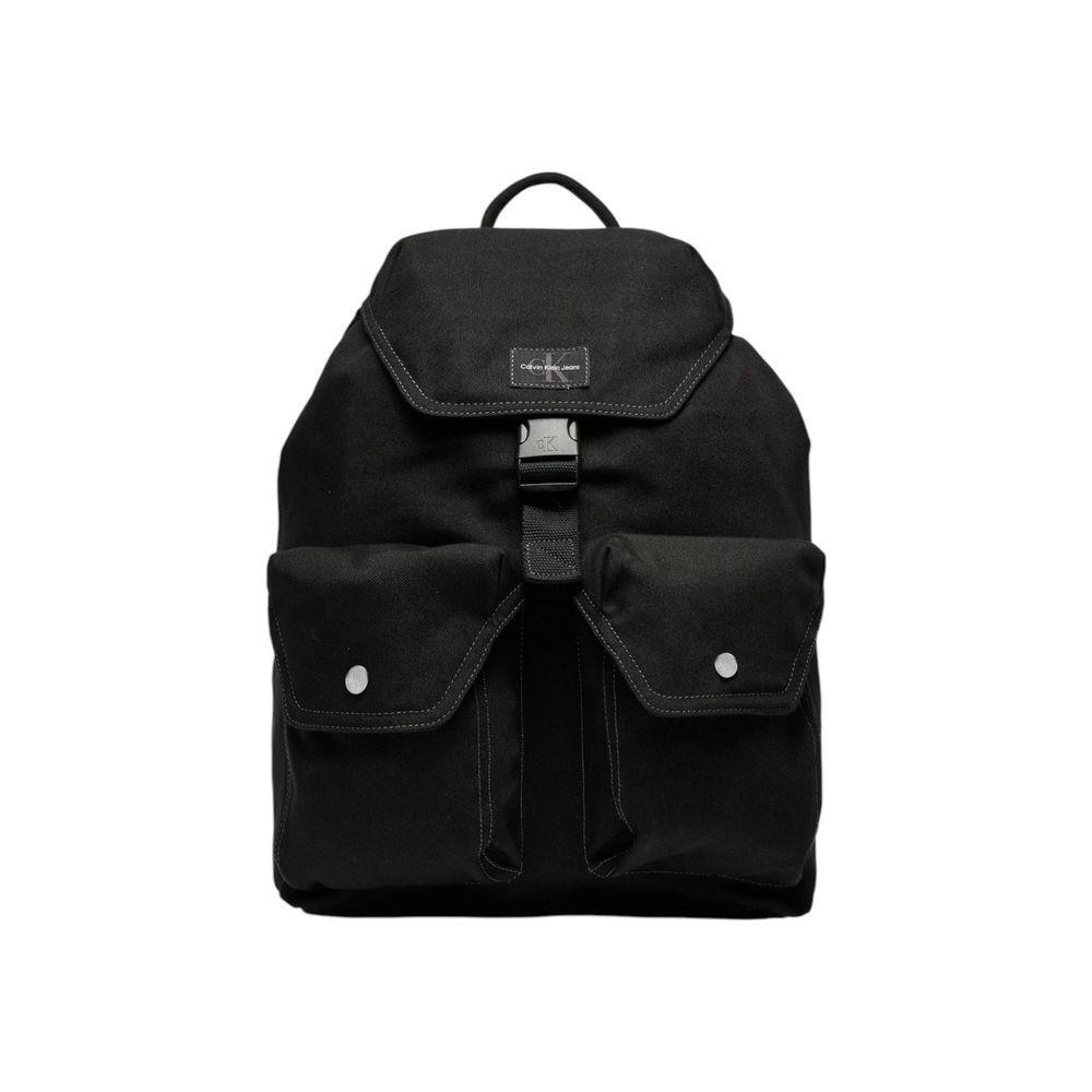 Calvin Klein Jeans Black Recycled Polyester Backpack CAKLJE-16492000009