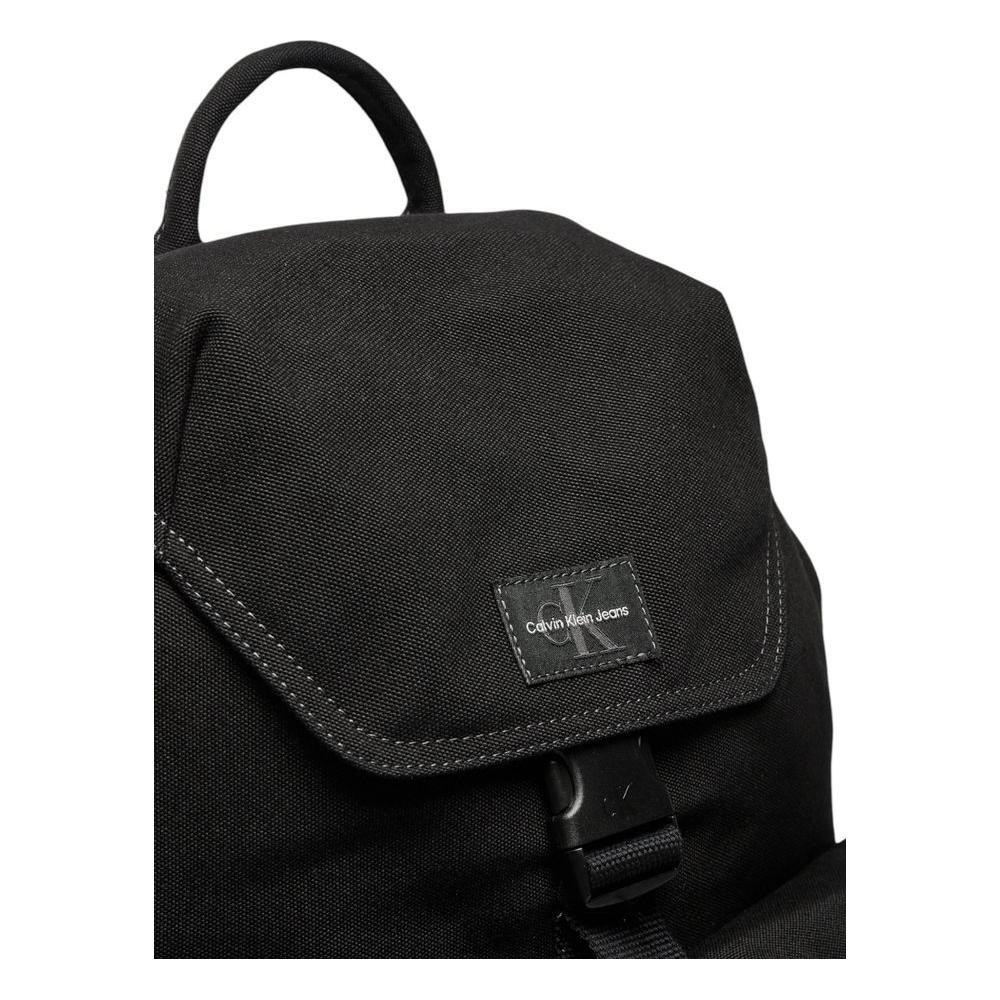 Calvin Klein Jeans Black Recycled Polyester Backpack CAKLJE-16492000009