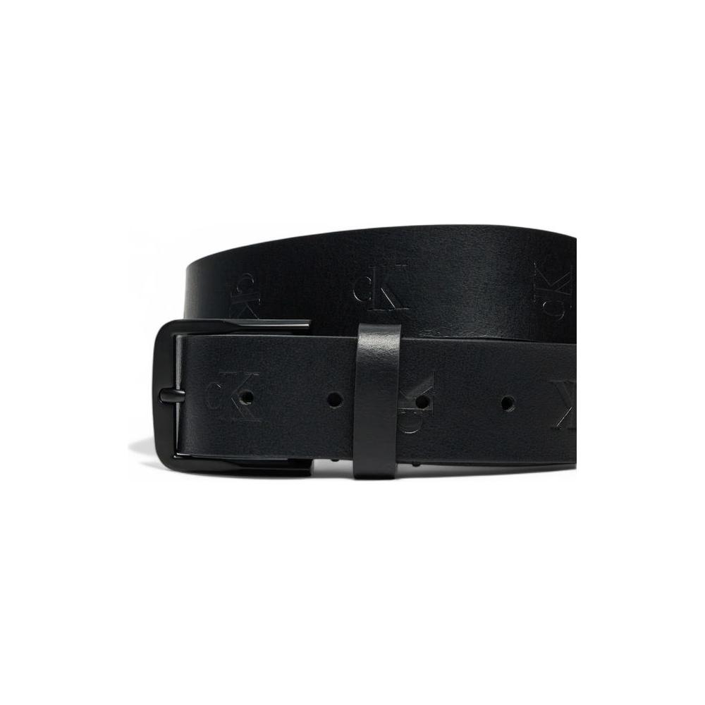 Calvin Klein Jeans Black Leather Belt Calvin Klein Jeans Black