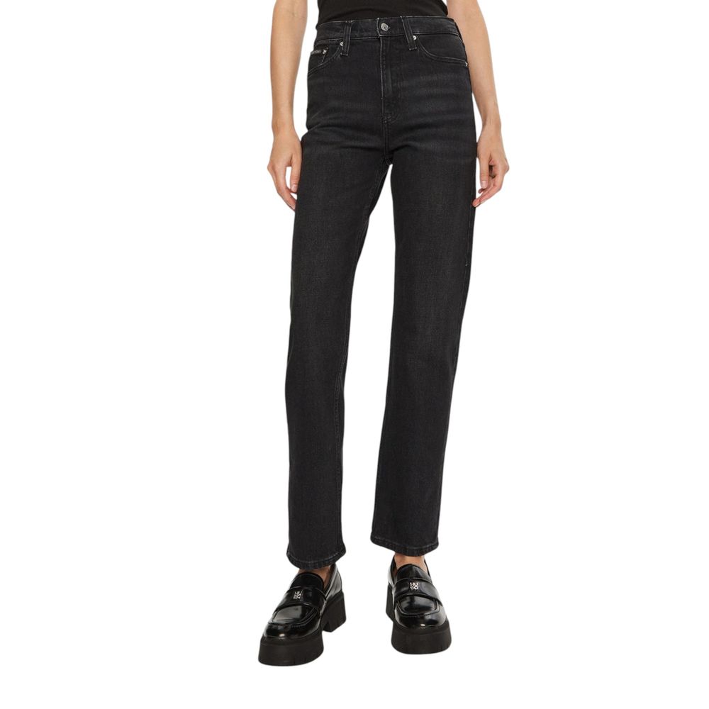 Calvin Klein Jeans Black Cotton Jeans & Pant Calvin Klein Jeans Dark Slate Gray