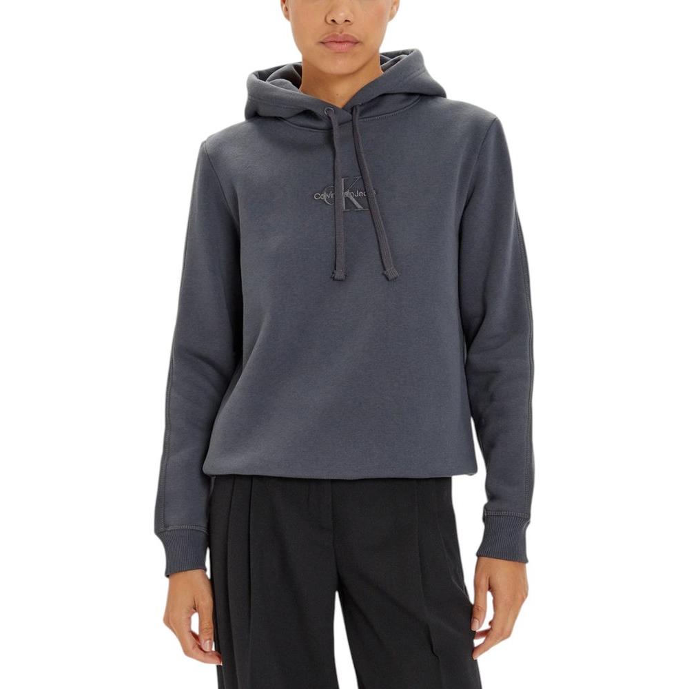 Calvin Klein Jeans Gray Cotton Sweater Calvin Klein Jeans Dark Slate Gray