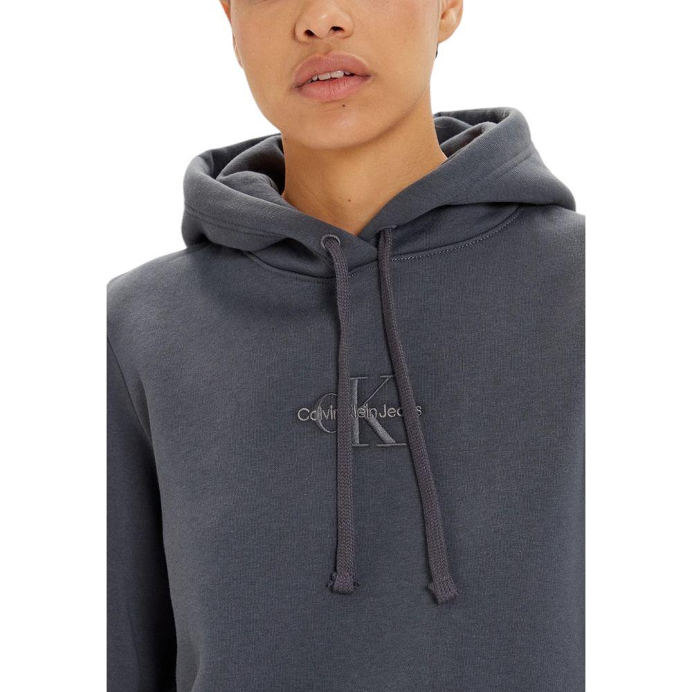 Calvin Klein Jeans Gray Cotton Sweater Calvin Klein Jeans Dark Slate Gray