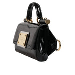 Dolce & Gabbana Black Calfskin Leather DG Logo Shoulder Bag BAG4007