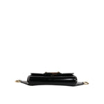 Dolce & Gabbana Black Calfskin Leather DG Logo Shoulder Bag BAG4007
